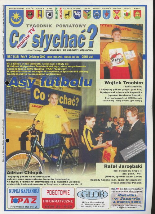 Okładka gazety Co słychać? - nr 7 (125) 2000